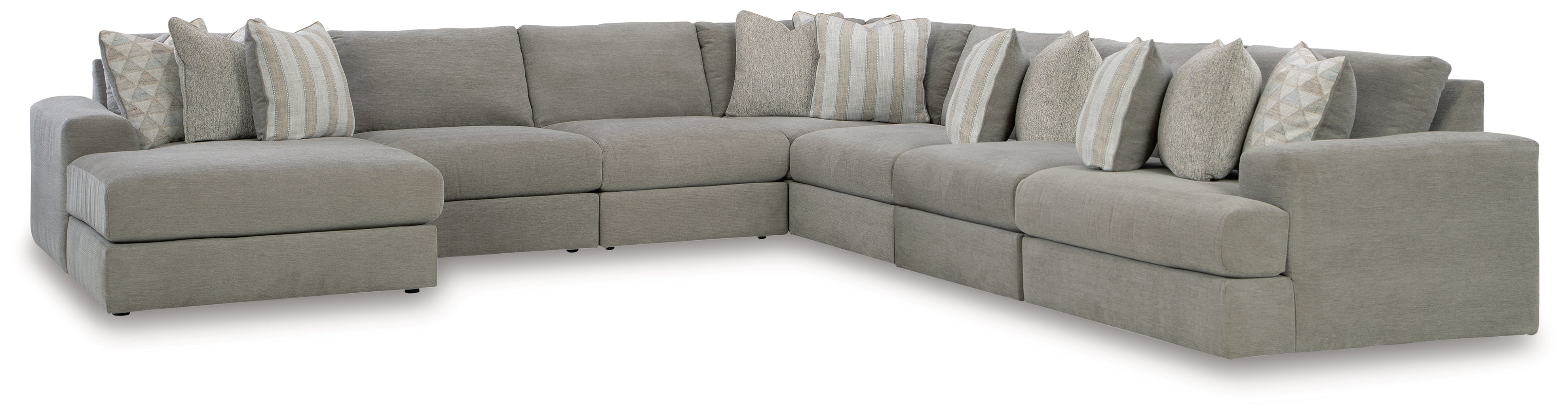 Furniture City Laplace - Ashley Furniture - Avaliyah Sectionals - RAF 7-Piece Sectional with Chaise - 58103S9