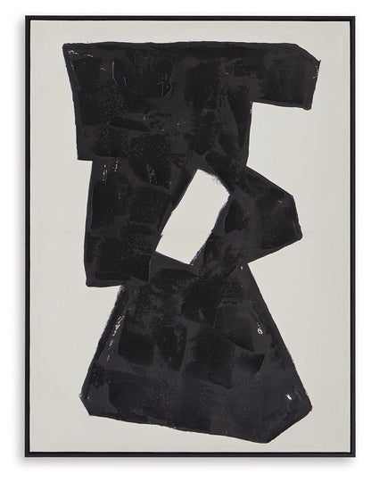 Garviery - Wall Art - Black / Cream