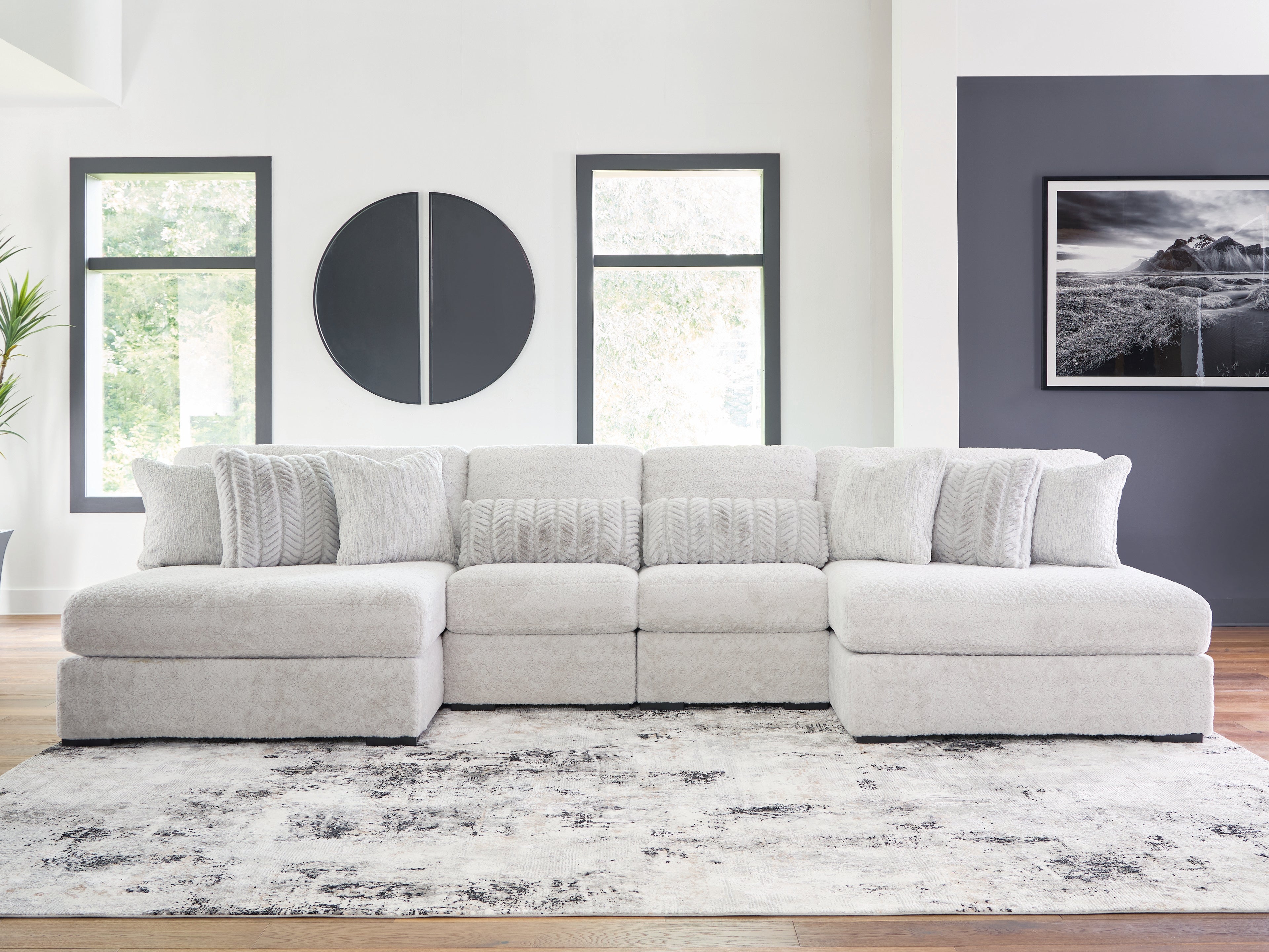 Furniture City Laplace - Ashley Furniture - Cuddle Plush Sectionals - 4-Piece Sectional with Chaise - PC59106S4