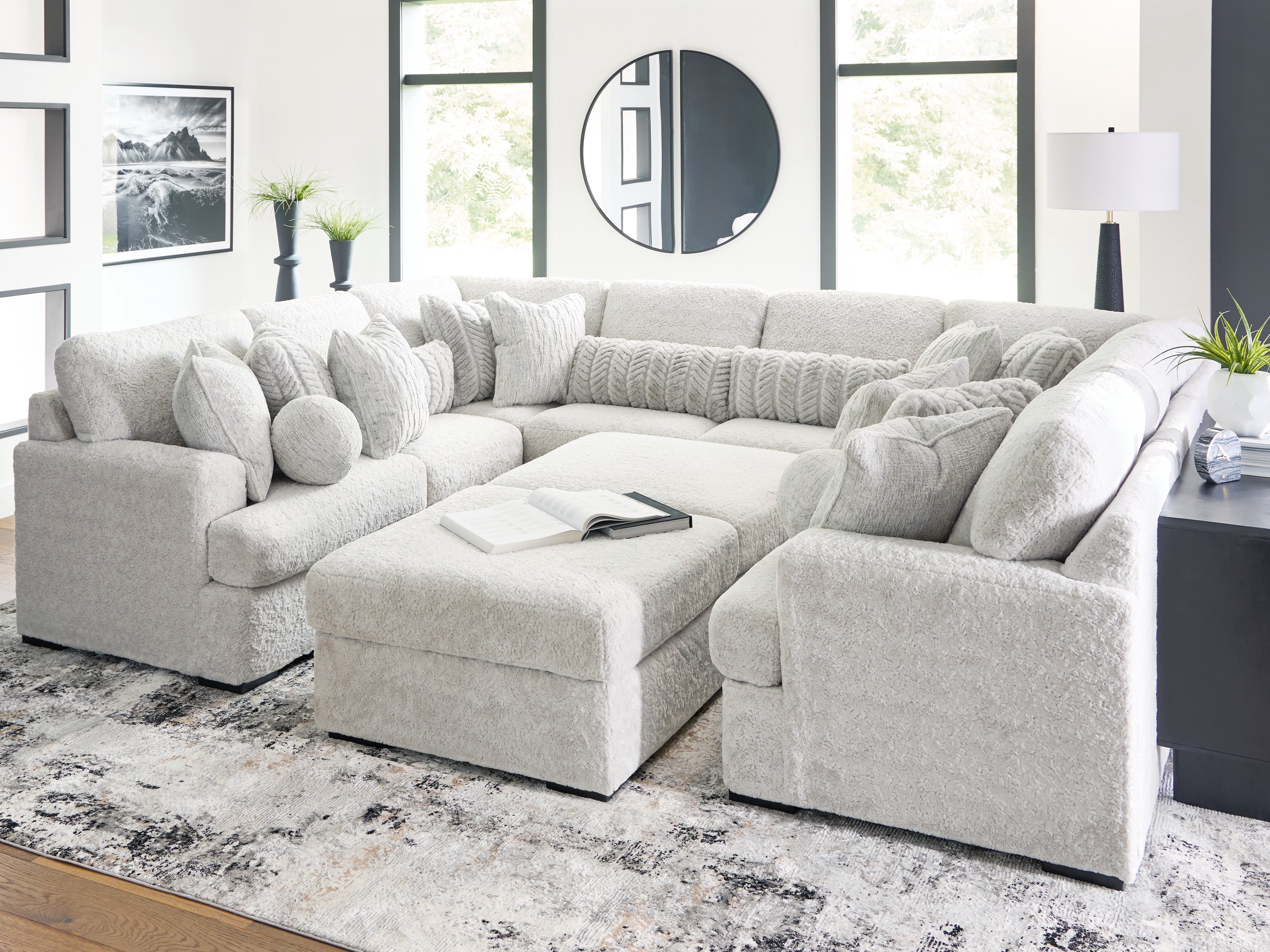 Furniture City Laplace - Ashley Furniture - Cuddle Plush Sectionals - RAF 10-Piece Sectional - PC59106S10