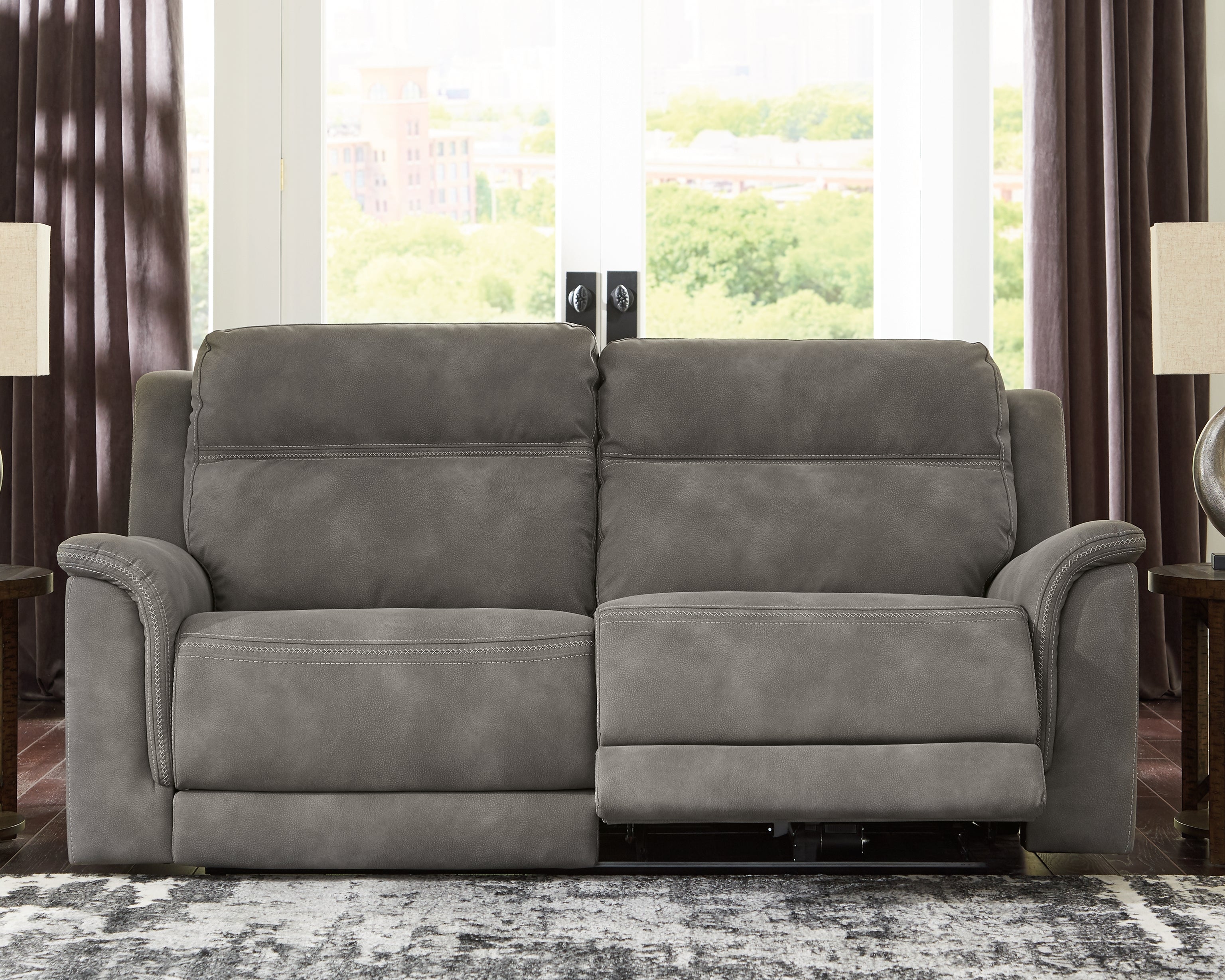 Furniture City Laplace - Ashley Furniture - Next-Gen DuraPellaLiving Room - 2 Seat PWR REC Sofa ADJ HDREST / Slate - 5930147