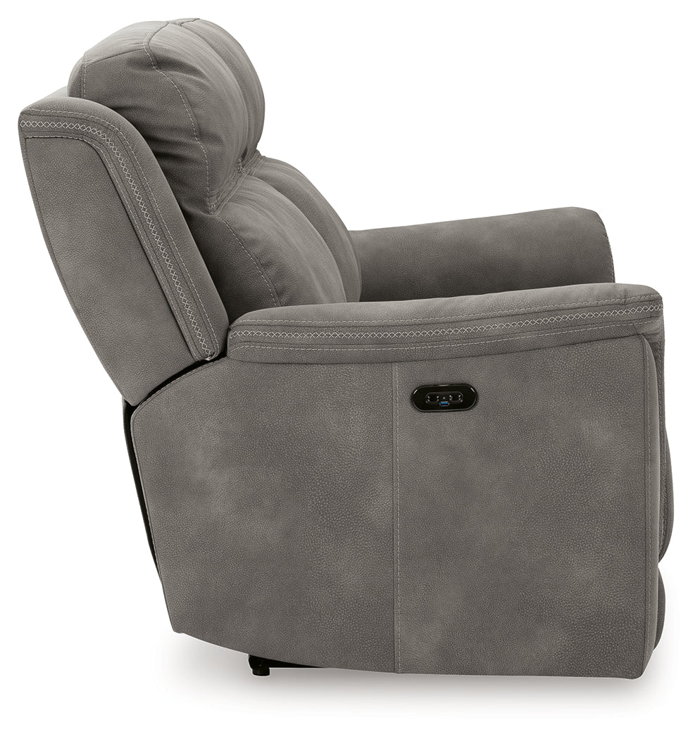 Furniture City Laplace - Ashley Furniture - Next-Gen DuraPellaLiving Room - 2 Seat PWR REC Sofa ADJ HDREST / Slate - 5930147