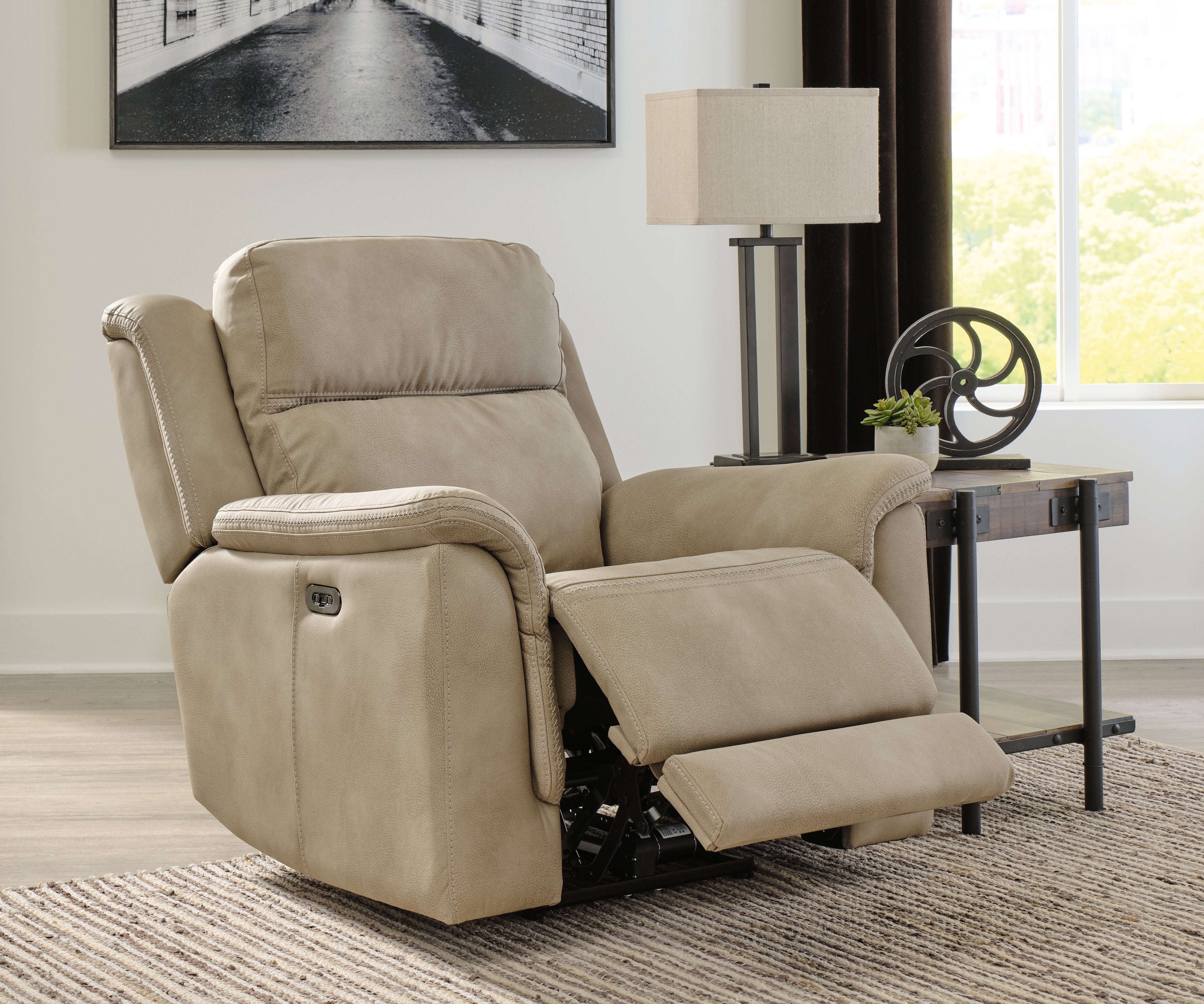 Furniture City Laplace - Ashley Furniture - Next-Gen DuraPellaLiving Room - PWR Recliner/ADJ Headrest / Sand - 5930213
