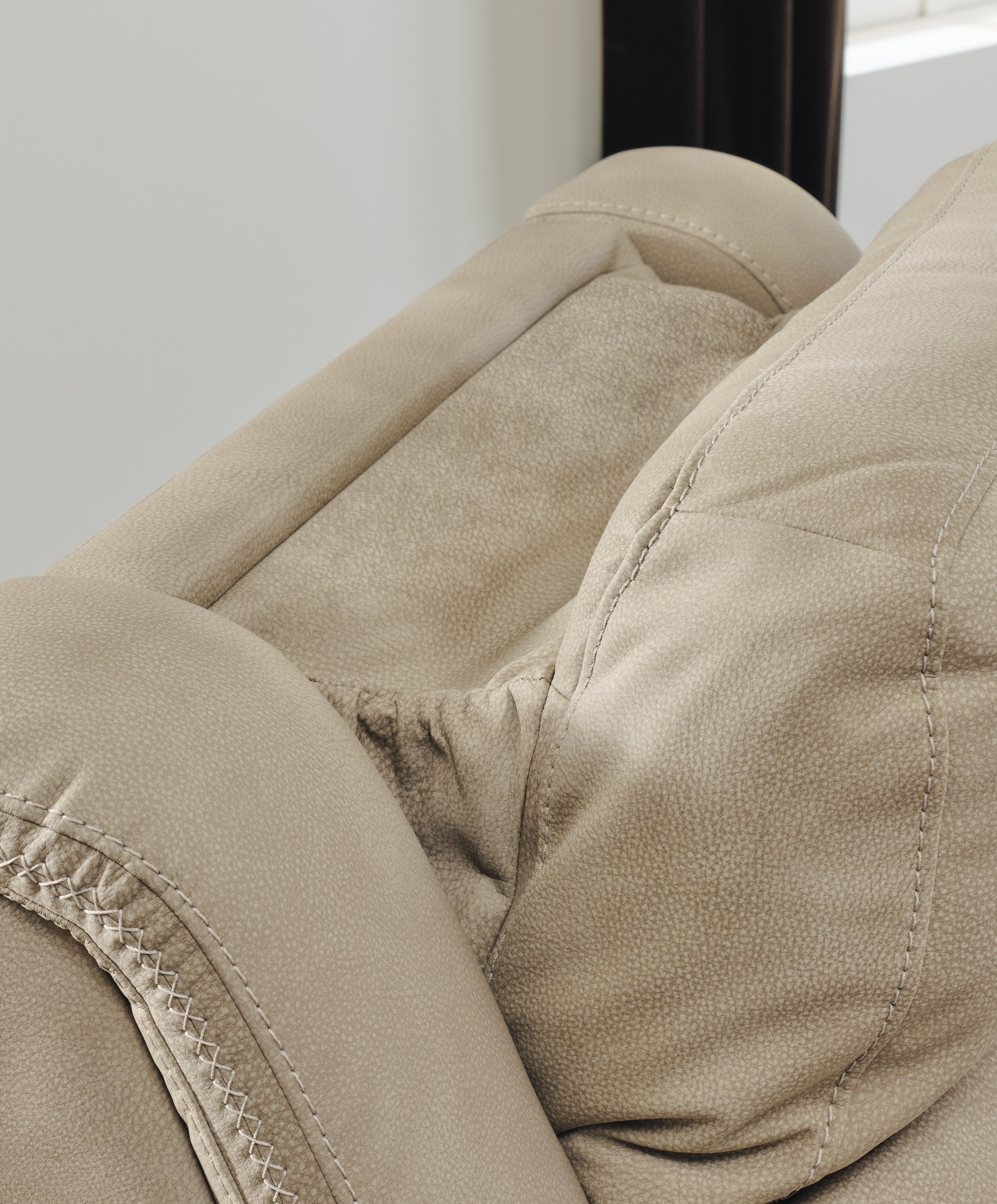Furniture City Laplace - Ashley Furniture - Next-Gen DuraPellaLiving Room - PWR REC Loveseat/CON/ADJ HDRST / Sand - 5930218