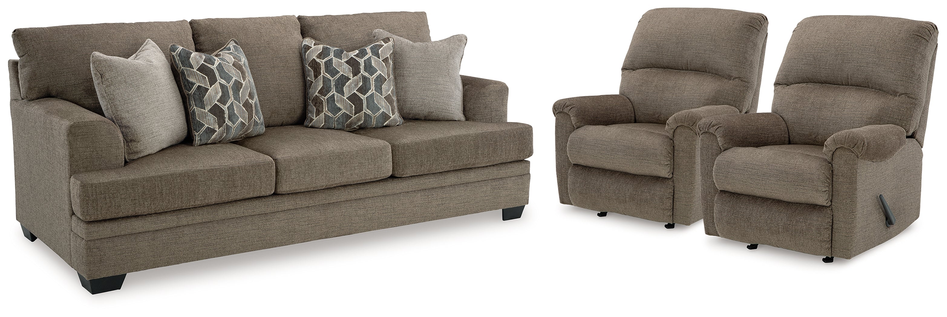 Furniture City Laplace - Ashley Furniture - Stonemeade Sofa and 2 Recliners - Sofa and 2 Recliners - 59505U12