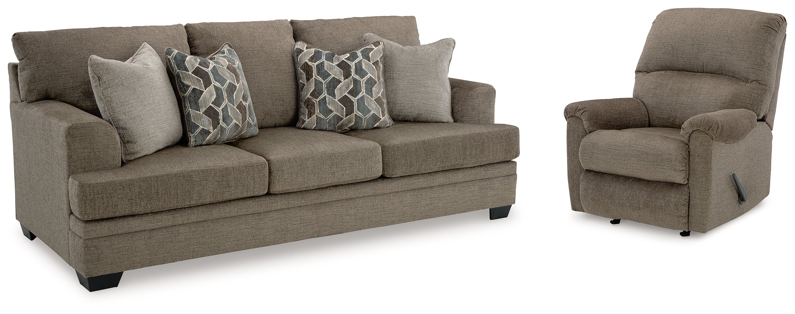 Furniture City Laplace - Ashley Furniture - Stonemeade Sofa and Recliner - Sofa and Recliner / Nutmeg - 59505U7