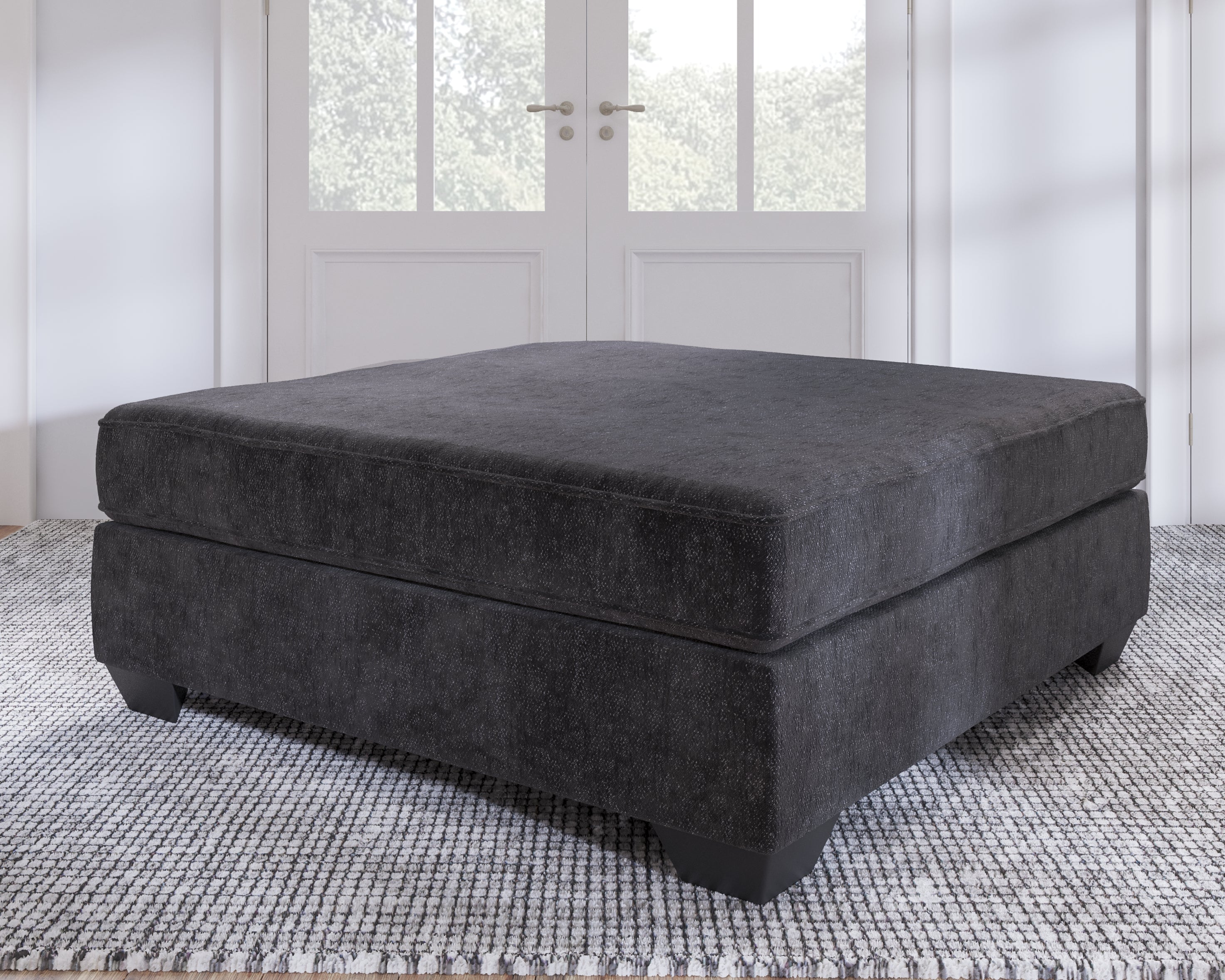 Furniture City Laplace - Ashley Furniture - LavernettLiving Room - Oversized Accent Ottoman / Charcoal - 5960308