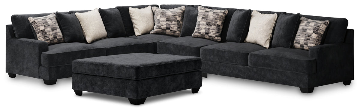 Furniture City Laplace - Ashley Furniture - Lavernett 4-Piece Sectional with Ottoman - 4-Piece Sectional with Ottoman - 59603U1