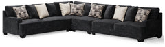 Furniture City Laplace - Ashley Furniture - Lavernett Sectionals - LAF 4-Piece Sectional / Charcoal - 59603S2