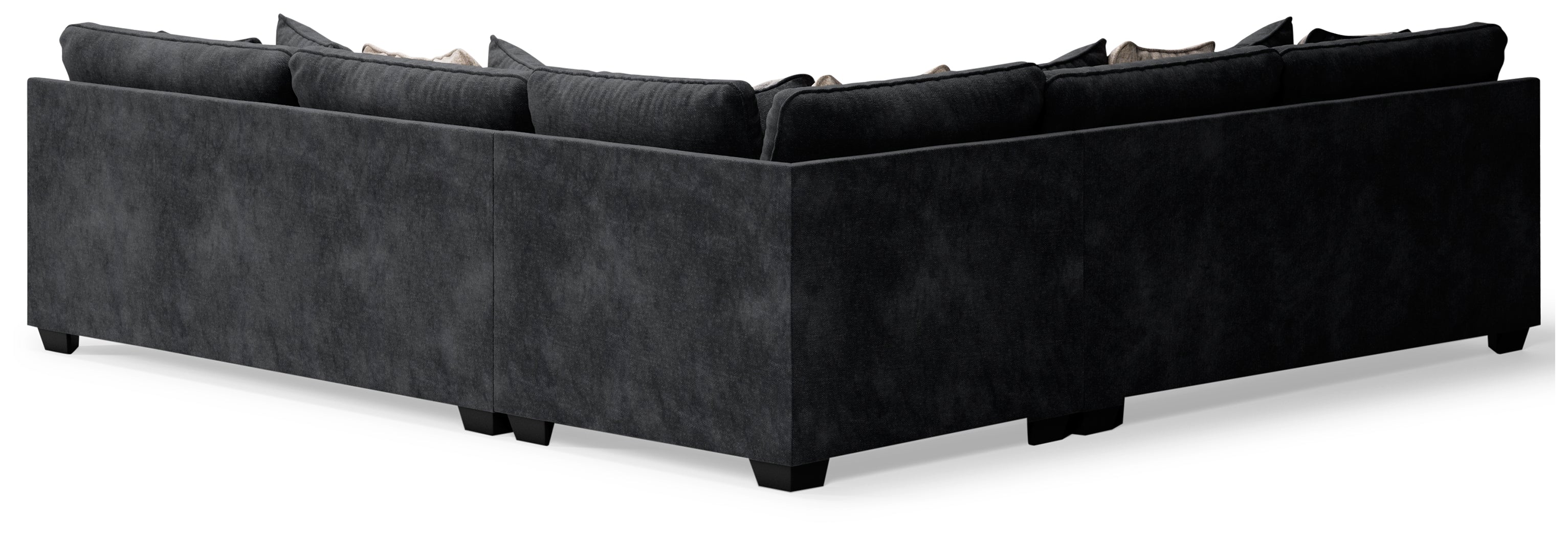 Furniture City Laplace - Ashley Furniture - Lavernett Sectionals - LAF 3-Piece Sectional / Charcoal - 59603S1