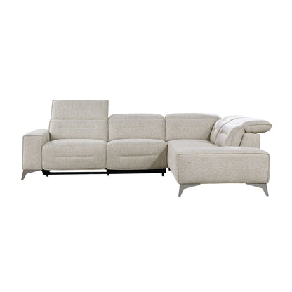 Adahlia - 2 Piece Power Reclining Sectional With Right Chaise - Sand