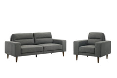 Vale - 2 Piece Sofa & Chair - Gray