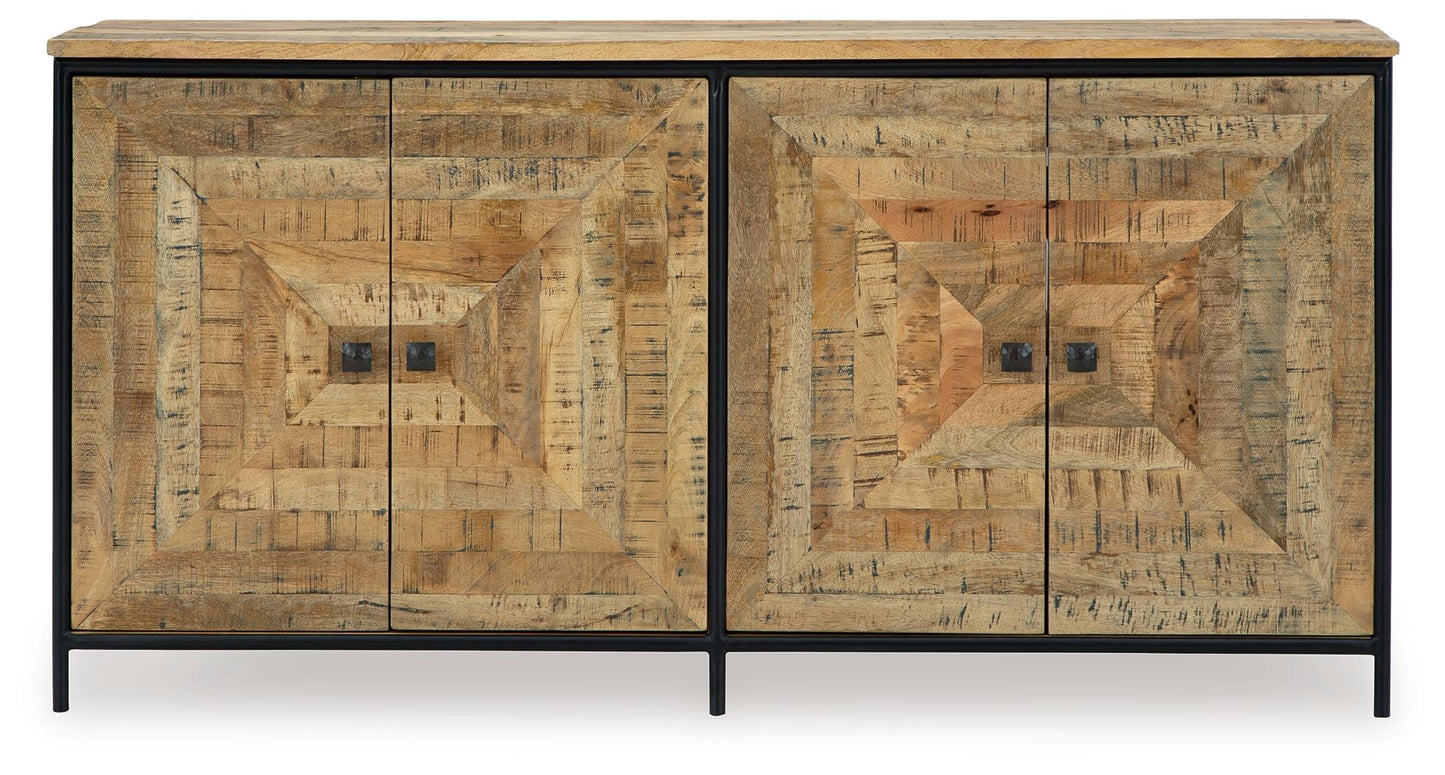 Camney - Accent Cabinet - Brown / Black