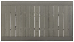 Visola - RECT Dining Table w/Umb OPT - Gray