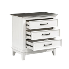 Chesterton - Nightstand - White / Brown