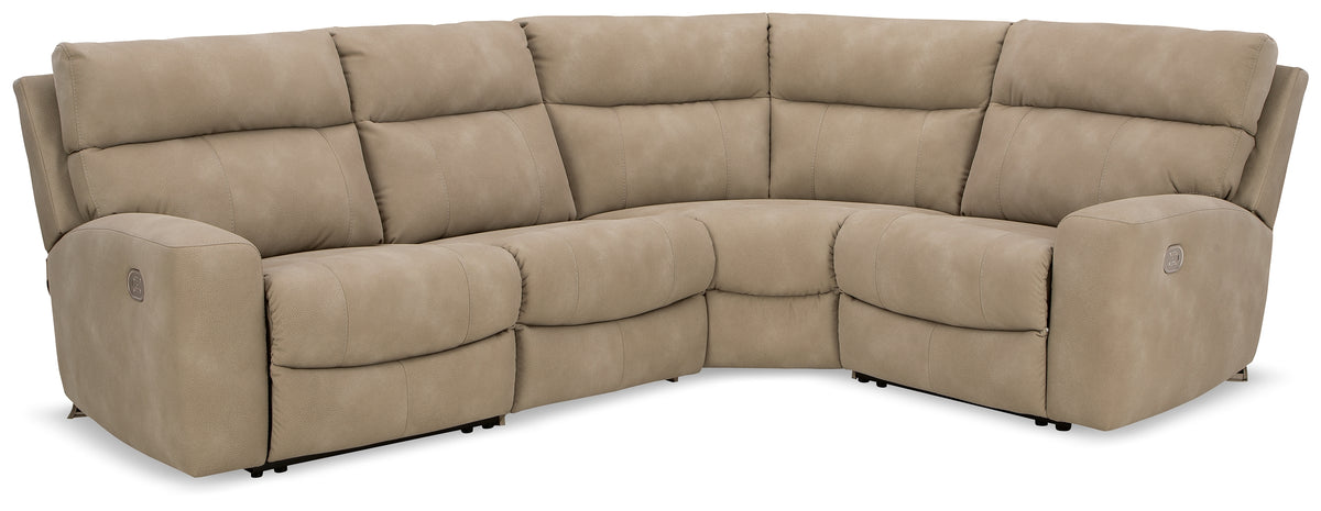 Furniture City Laplace - Ashley Furniture - Next-Gen DuraPella 4-Piece Power Reclining Sectional - 4-Piece Power Reclining Sectional - 61004S4