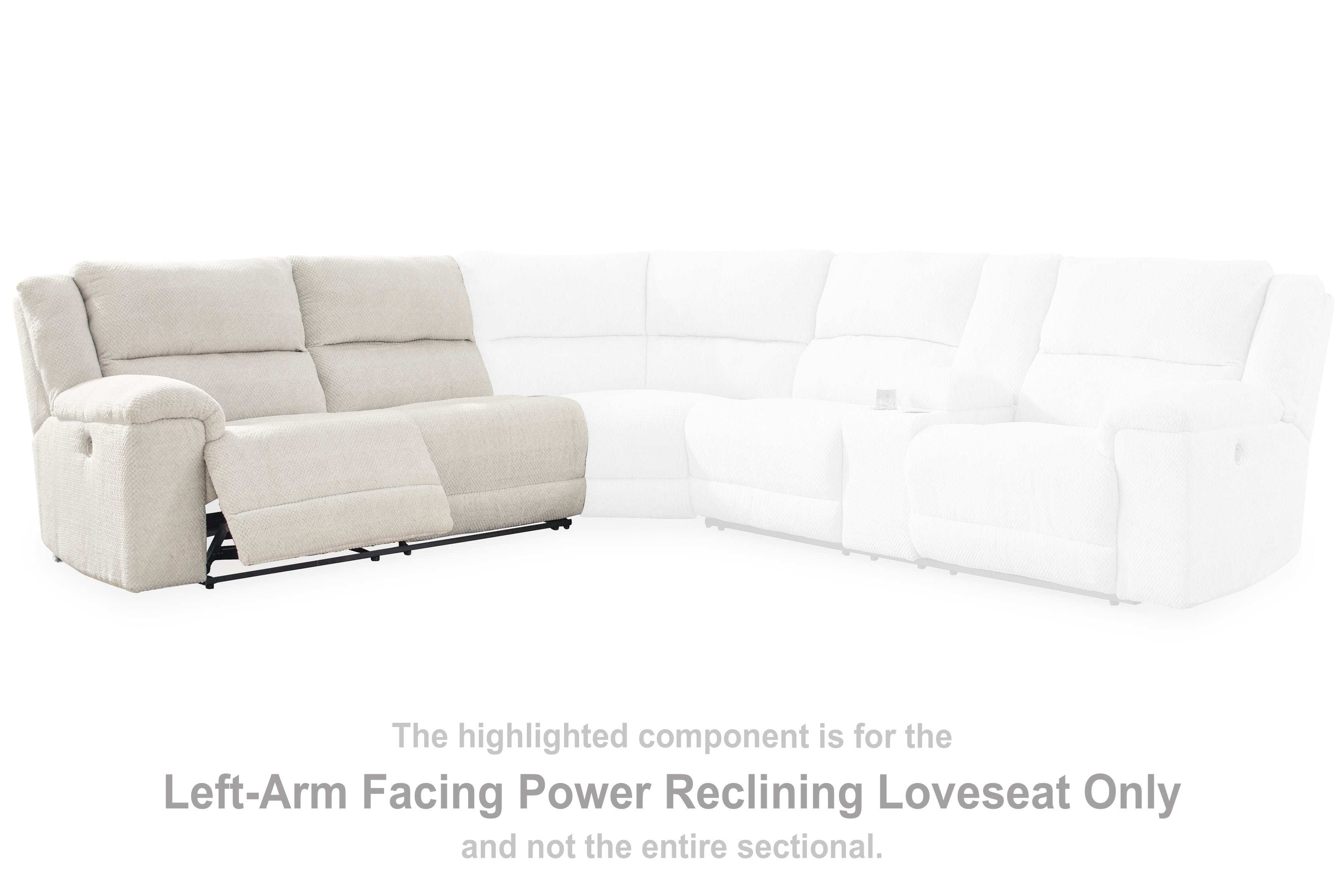 Furniture City Laplace - Ashley Furniture - Keensburg Sectionals - LAF Reclining Power Loveseat - 6180763