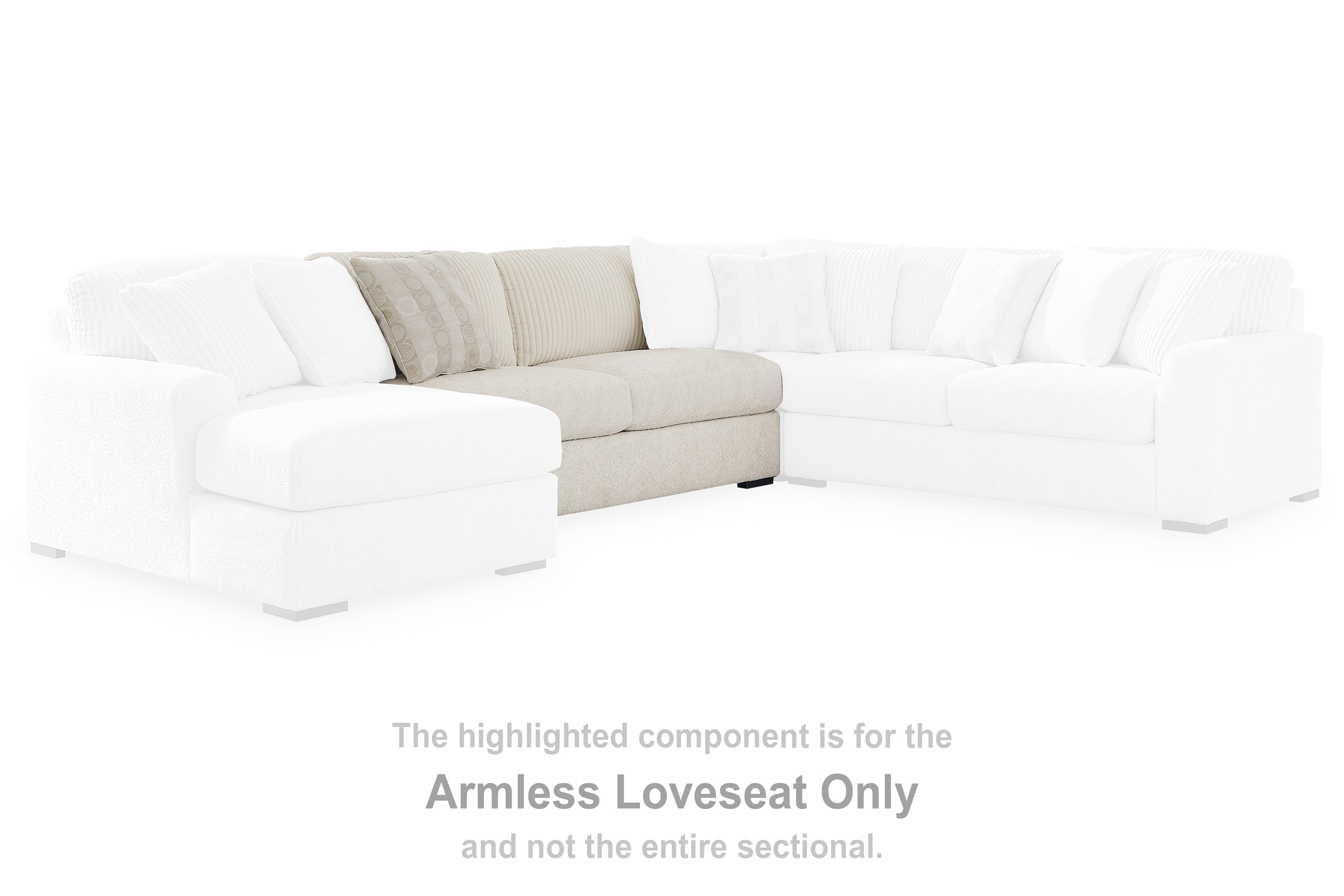 Furniture City Laplace - Ashley Furniture - Chessington Sectionals - Armless Loveseat - 6190434