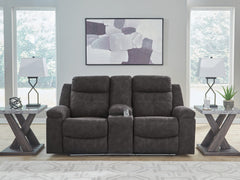Furniture City Laplace - Ashley Furniture - Brysonview Reclining Loveseat with Console - DBL Rec Loveseat w/Console - 6360594