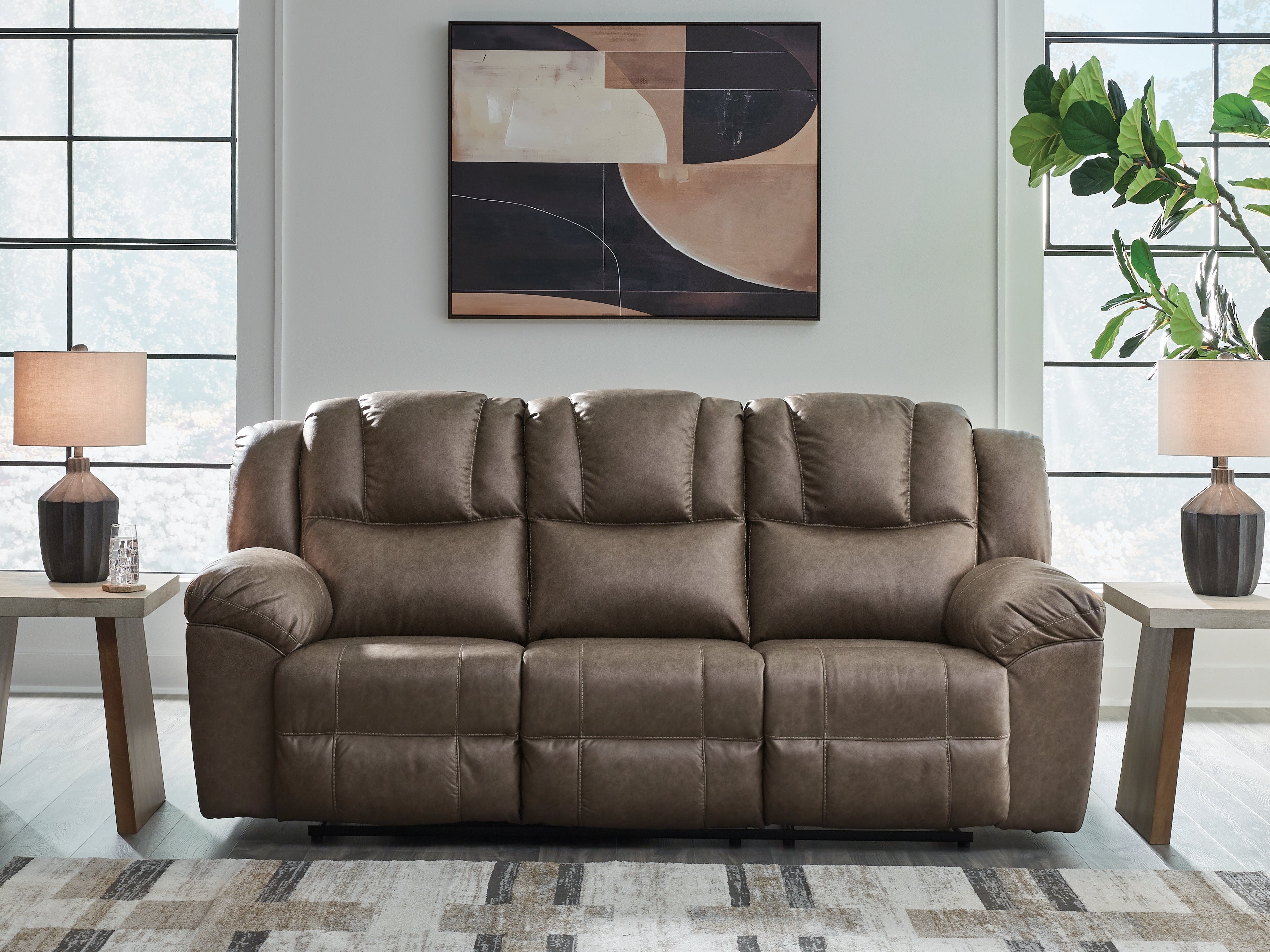 Furniture City Laplace - Ashley Furniture - Lowilla Reclining Sofa - Reclining Sofa - PC6450688