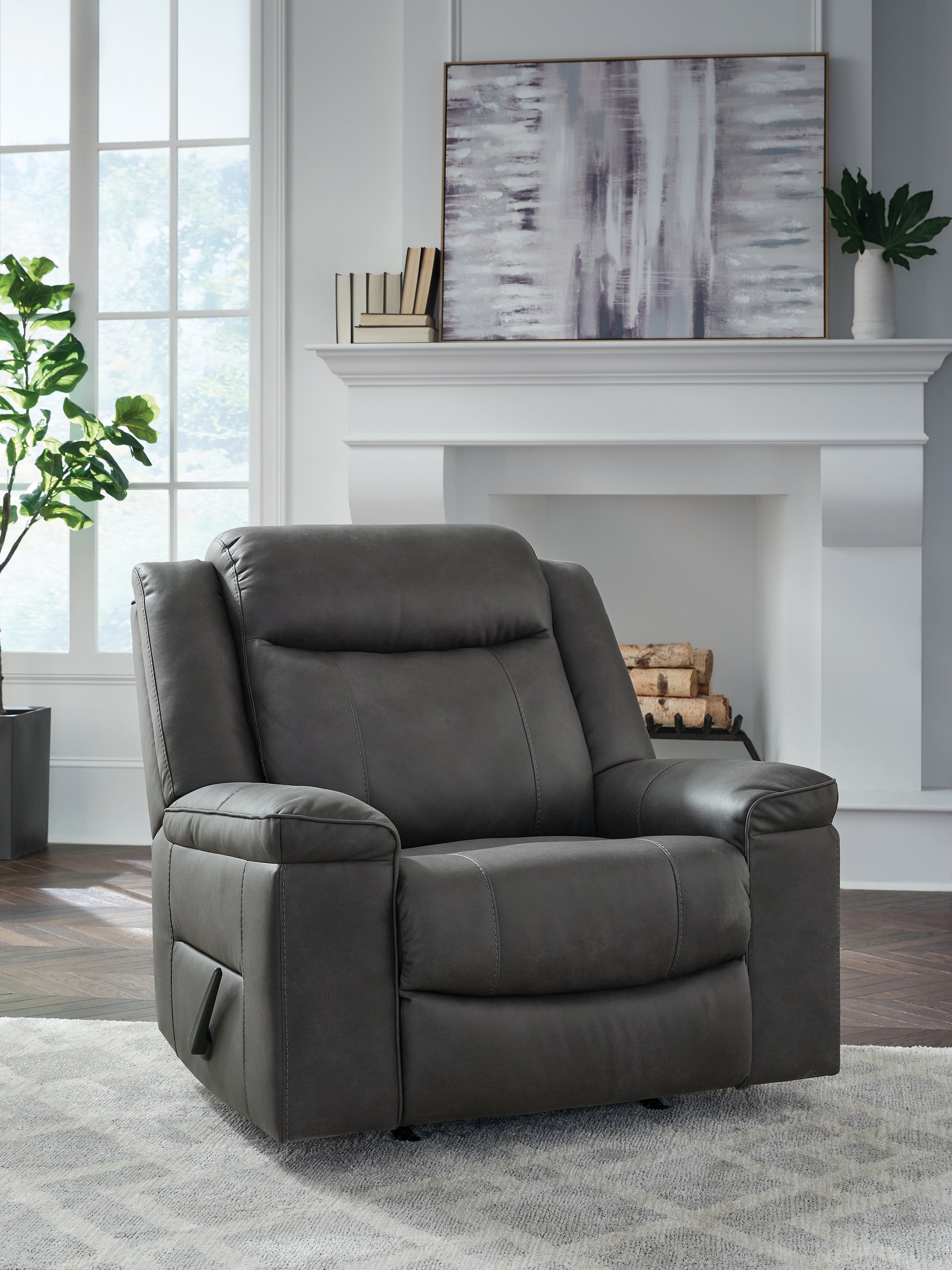 Furniture City Laplace - Ashley Furniture - Status Check Recliner - Rocker Recliner / Shadow - PC6530725