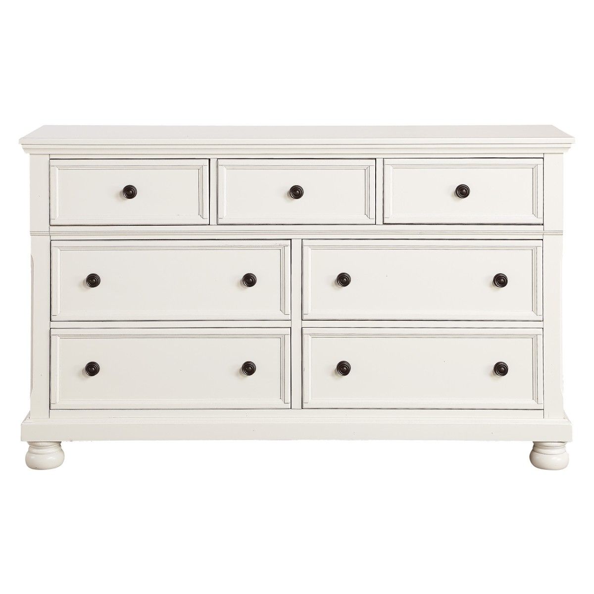 St. Simon - Dresser With Hidden Drawer - White