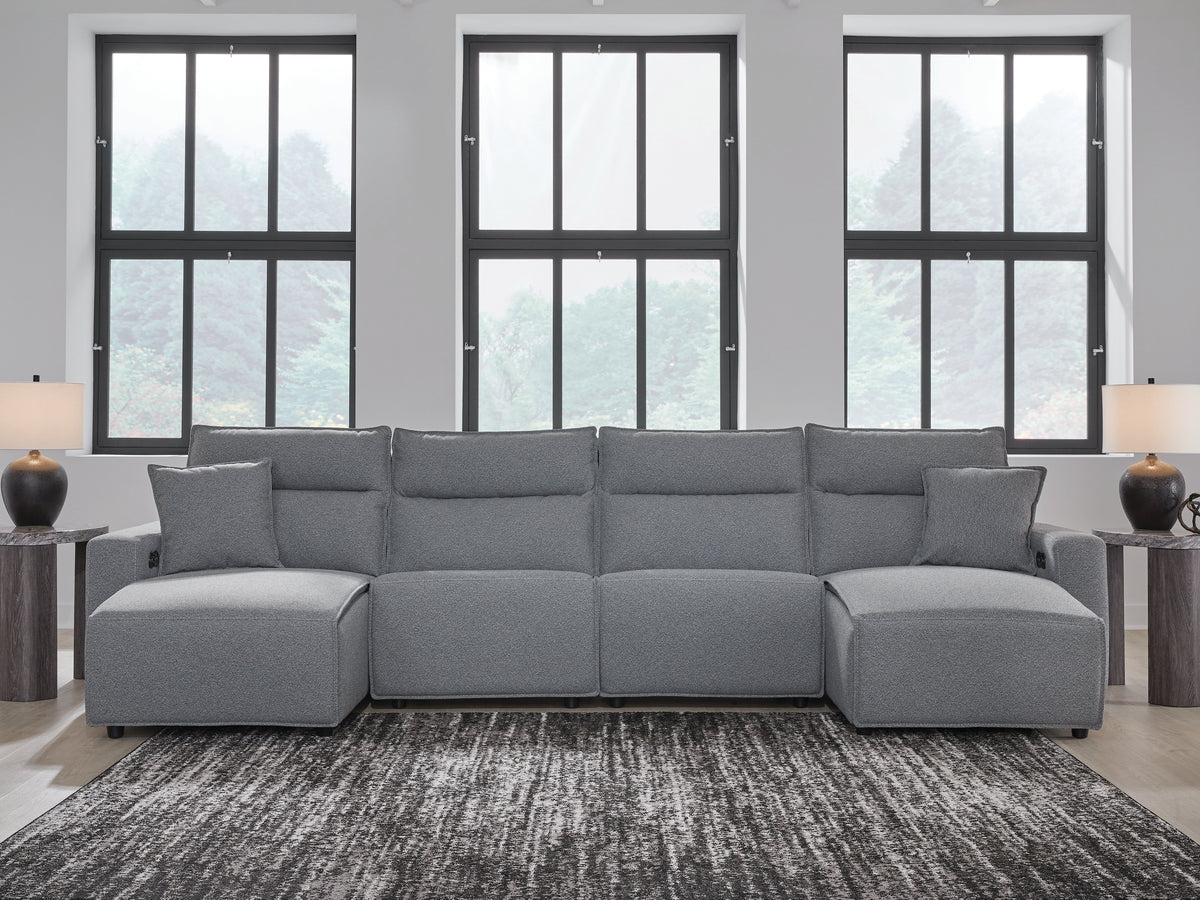 Furniture City Laplace - Ashley Furniture - ModMax II 4-Piece Power Reclining Sectional with Chaise - 4-Piece Power Reclining Sectional with Chaise - 65906S11