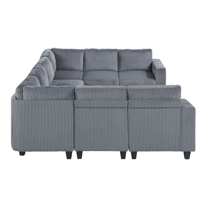 Walterboro - Sectional With Storage, Storage Pouches And Charging Ports