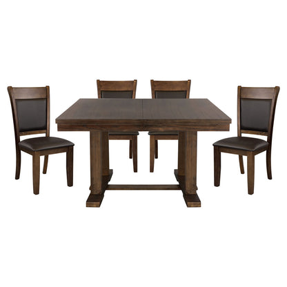 Wieland - 5 Piece Set (Table & 4 Side Chairs) - Brown