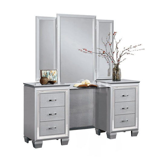Allura - Vanity Dresser With Mirror