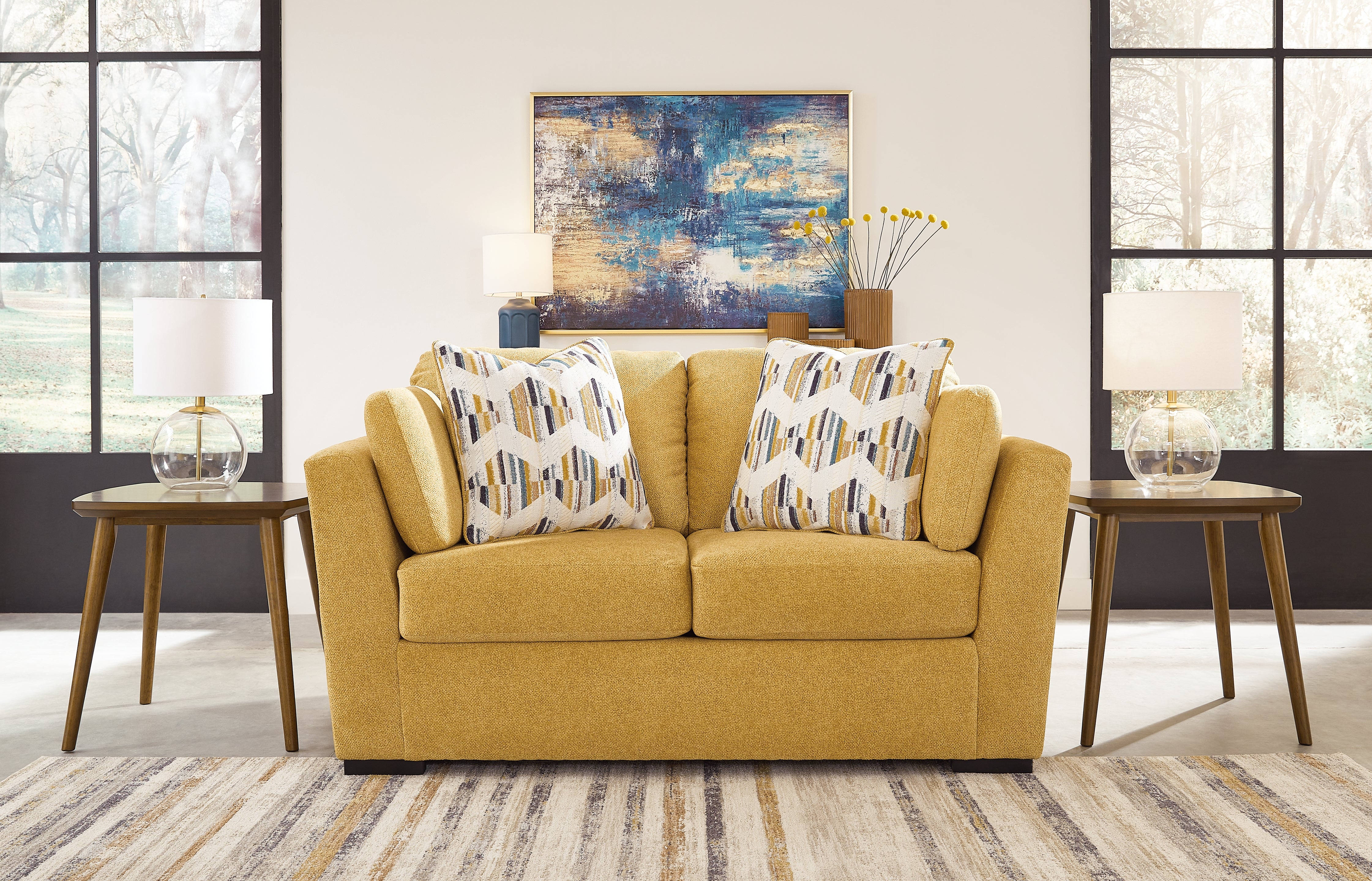Furniture City Laplace - Ashley Furniture - Keerwick Loveseat - Loveseat / Sunflower - 6750635