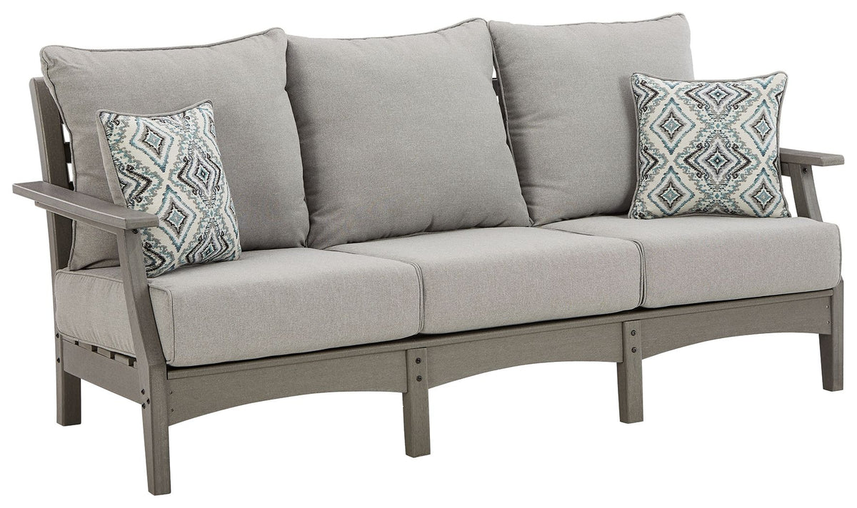 Visola - Sofa with Cushion - Gray