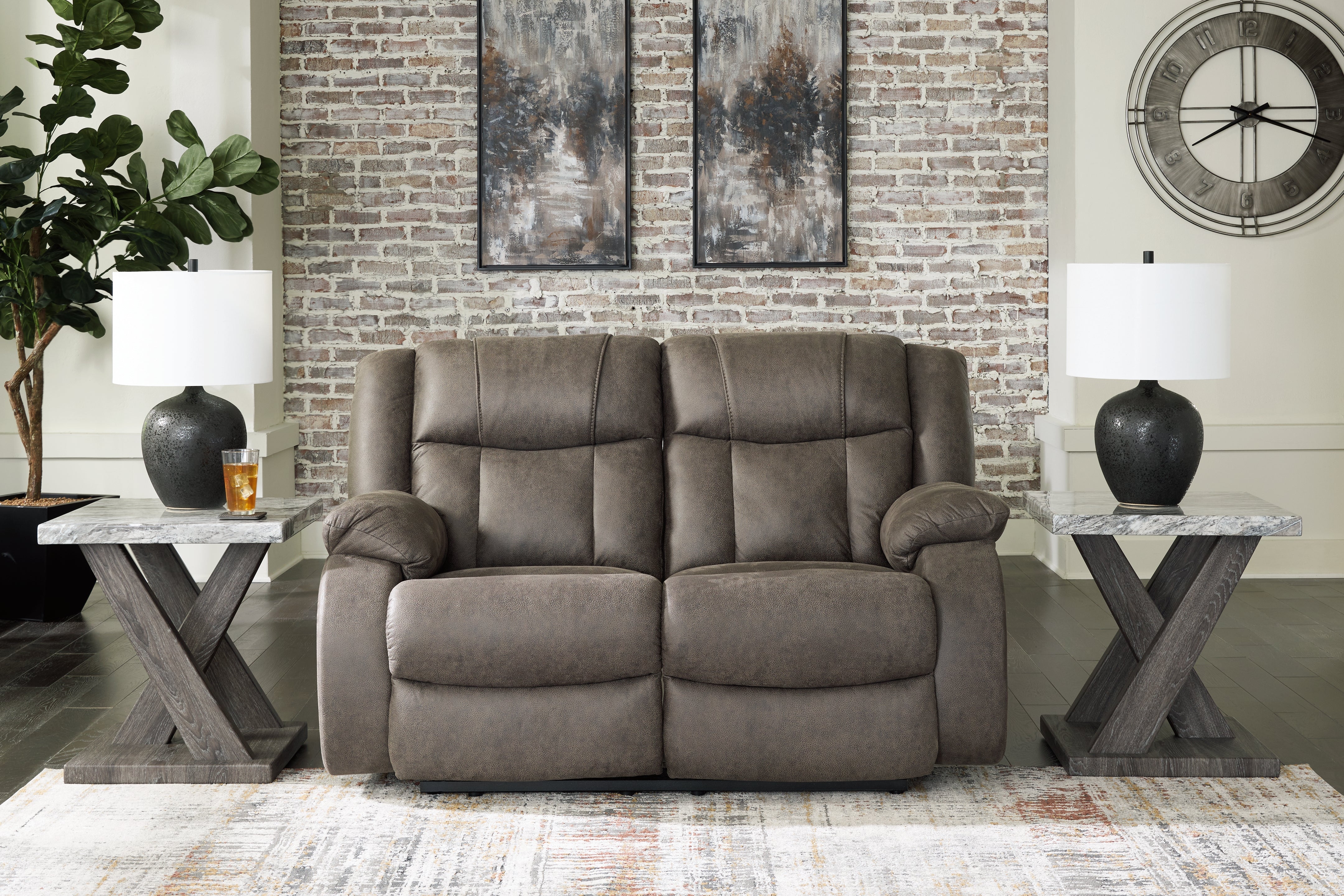 Furniture City Laplace - Ashley Furniture - First BaseLiving Room - Reclining Loveseat - 6880486