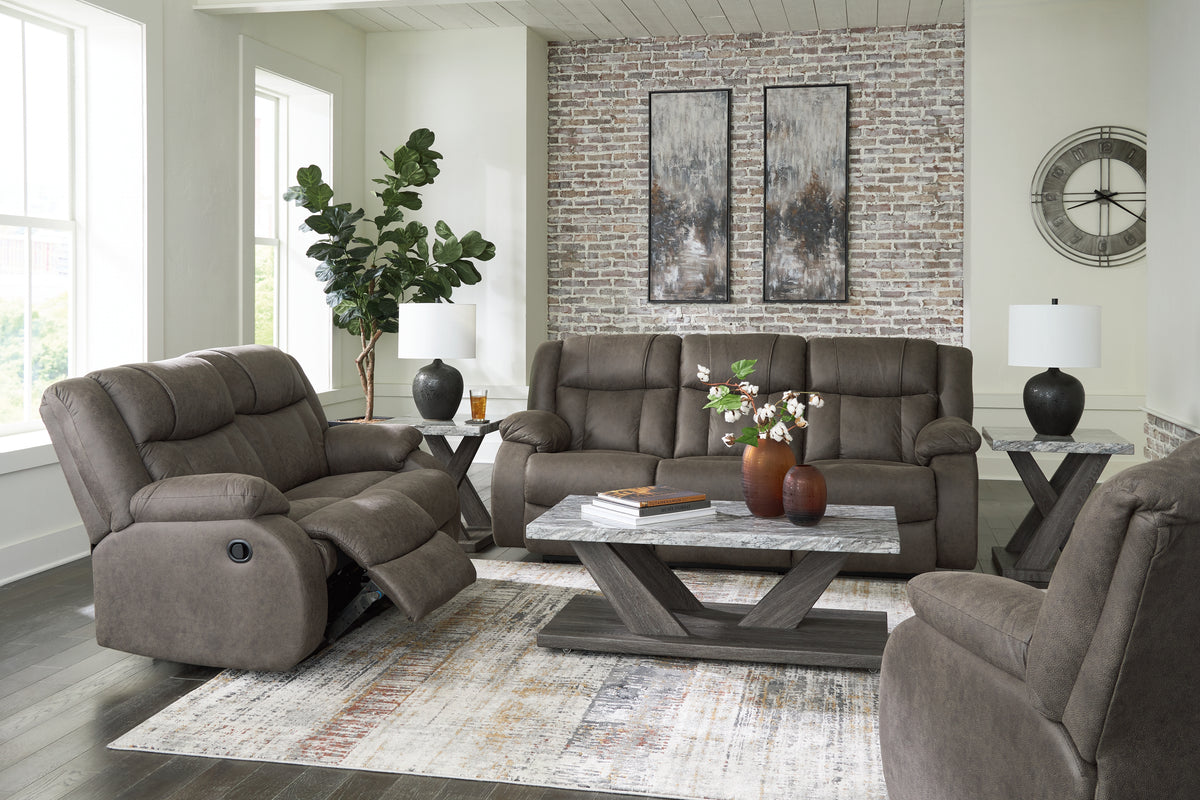 Furniture City Laplace - Ashley Furniture - First Base Reclining Sofa, Loveseat and Recliner - Reclining Sofa, Loveseat and Recliner - 68804U2