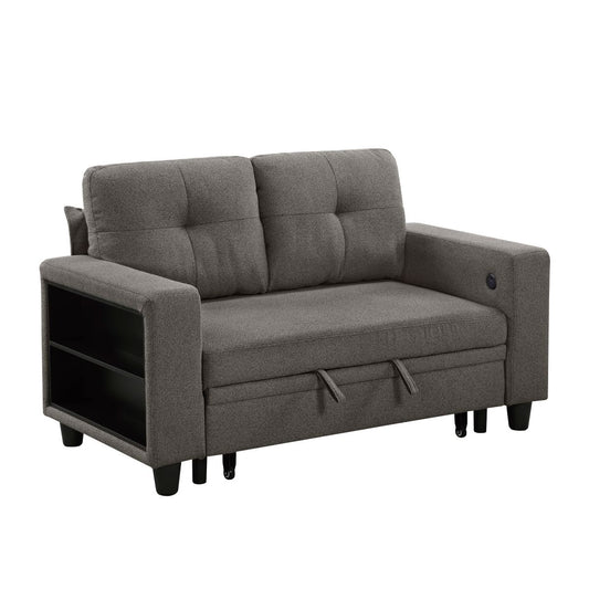 Robinson - Loveseat With Pull-Out Bed, Shelves And Charging Ports