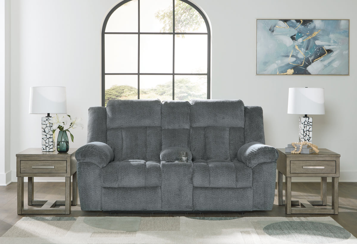 Furniture City Laplace - Ashley Furniture - Tip-Off Power Reclining Loveseat - PWR REC Loveseat/CON/ADJ HDRST - 6930418