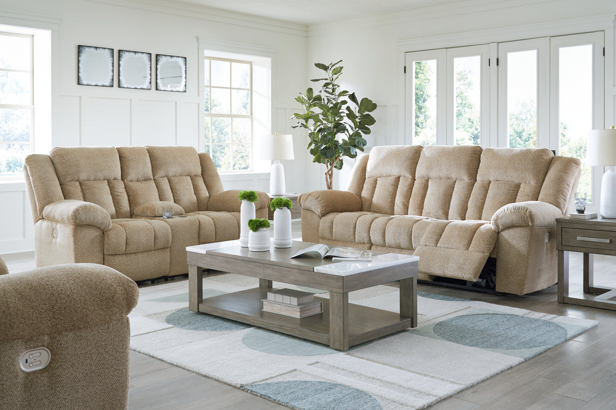 Furniture City Laplace - Ashley Furniture - Tip-Off Power Reclining Sofa, Loveseat and Recliner - Power Reclining Sofa, Loveseat and Recliner - 69305U2