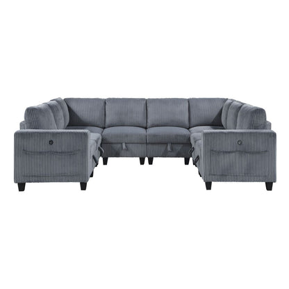 Walterboro - Sectional With Storage, Storage Pouches And Charging Ports