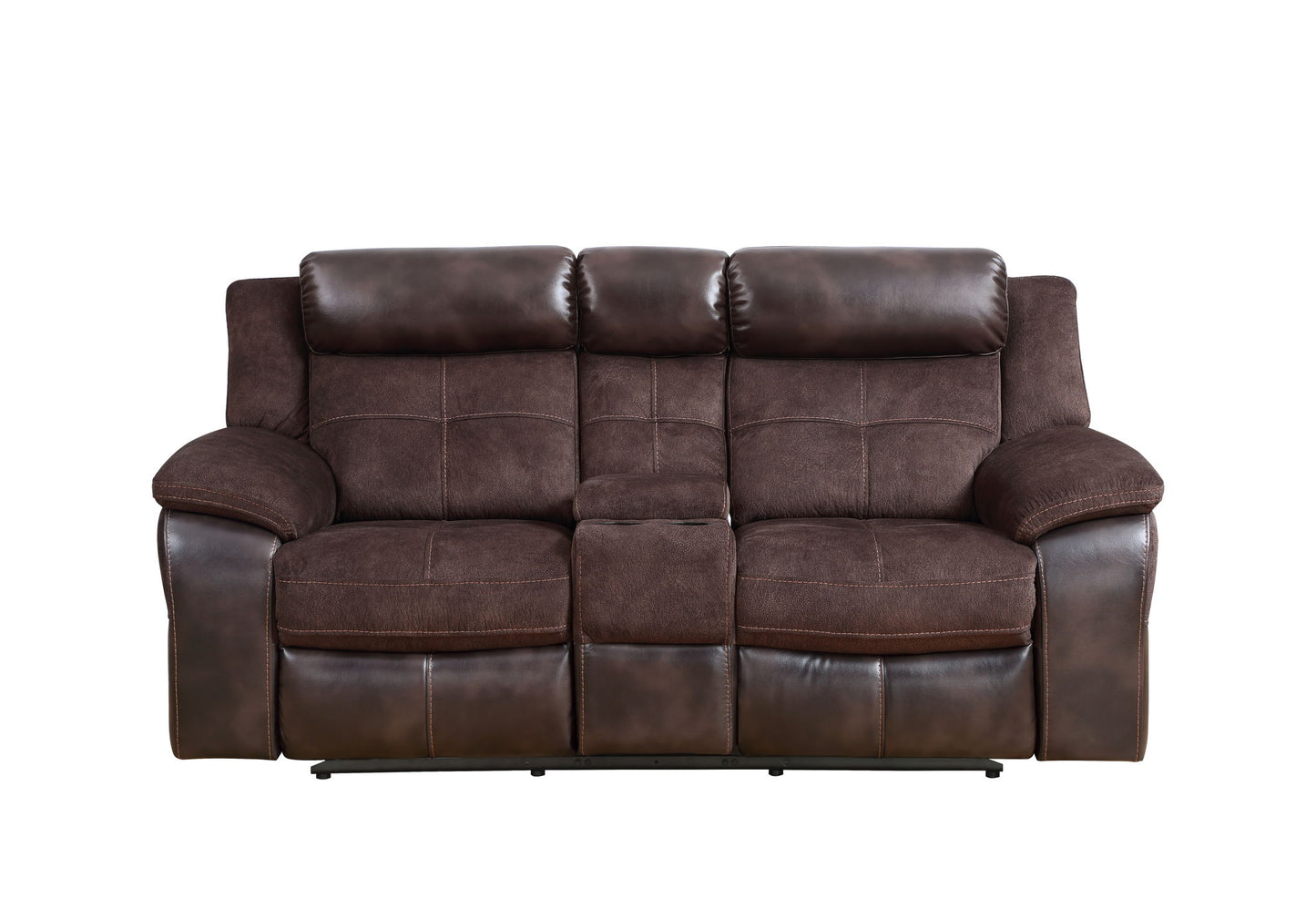 Pueblo - Manual Recliner Console - Coffee