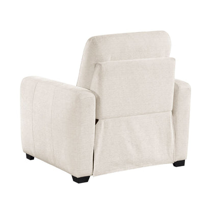 Vera - Power Reclining Chair With USB Charging Ports - Beige