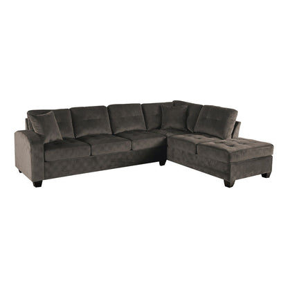 Emilio - 3 Piece Reversible Sectional With Ottoman