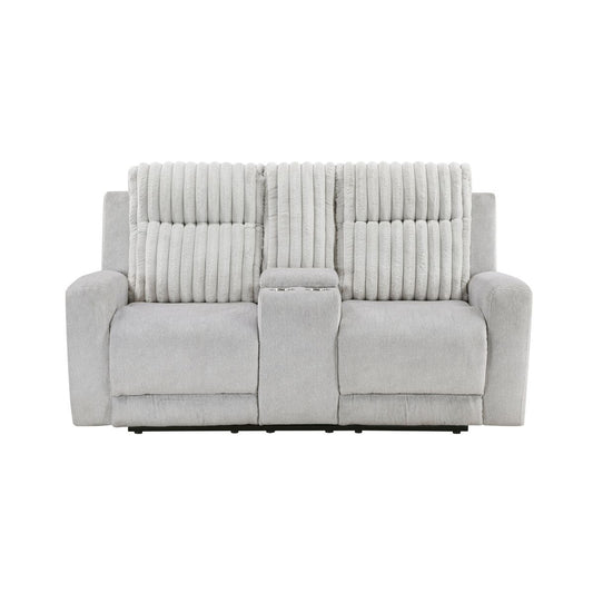 Benton - Double Reclining Loveseat - Light Gray