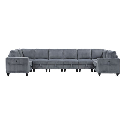 Walterboro - Sectional With Storage, Storage Pouches And Charging Ports
