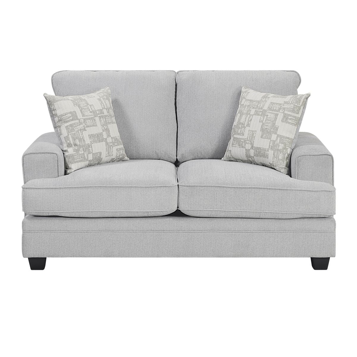 Sarah - Loveseat - Pearl Silver