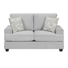 Sarah - Loveseat - Pearl Silver