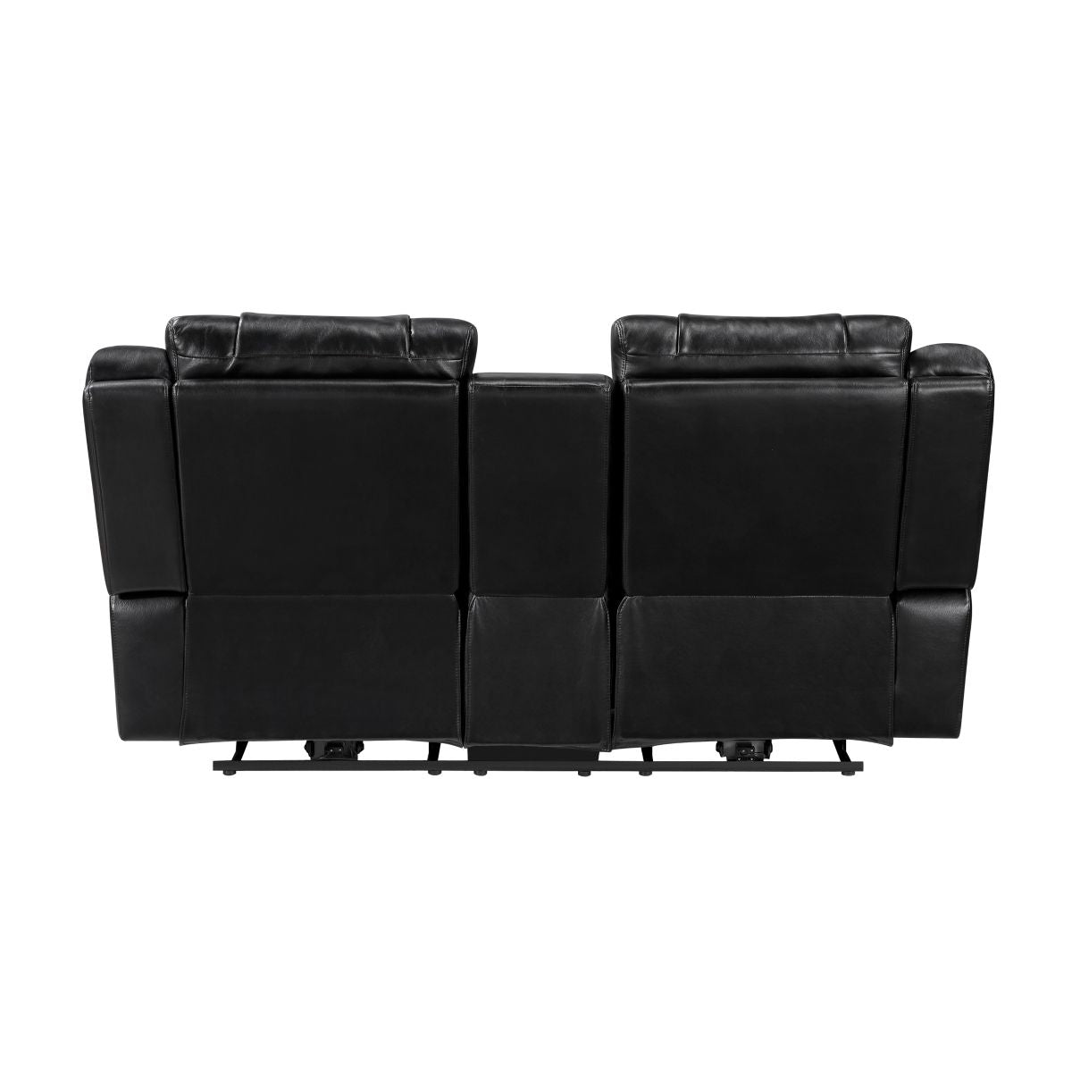 Huron - Power Double Reclining Loveseat With Center Console, Wireless Speakers, LED And Charging Ports