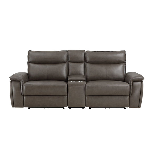 Maroni - Power Double Reclining Loveseat With Center Console And Power Headrests