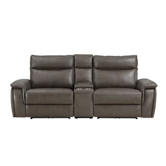 Maroni - Power Double Reclining Loveseat With Center Console And Power Headrests