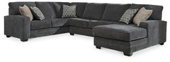 Furniture City Laplace - Ashley Furniture - Tracling Sectionals - RAF 3-Piece Sectional with Chaise / Slate - 72600S1