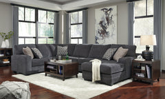 Furniture City Laplace - Ashley Furniture - Tracling Sectionals - RAF 3-Piece Sectional with Chaise / Slate - 72600S1
